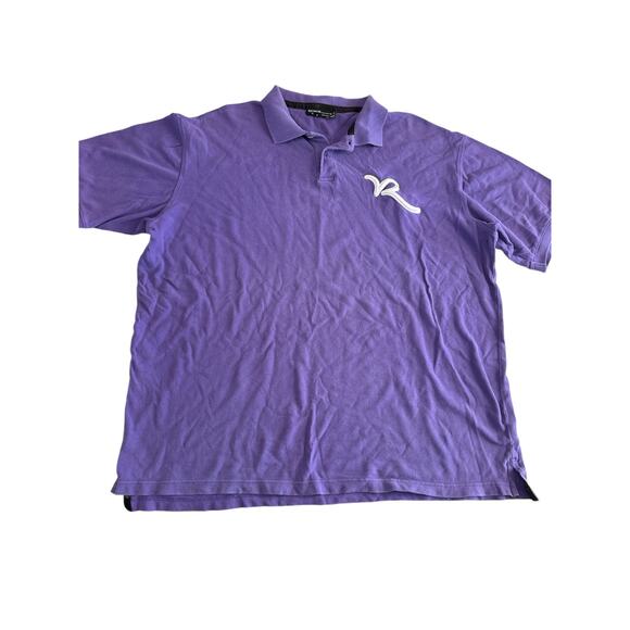 Vintage Rocawear polo mens shirt 2XL purple Big Logo Hip Hop Y2K - Picture 1 of 6